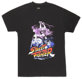 Street Fighter Video Game Inspired Short Sleeve Black T-shirt